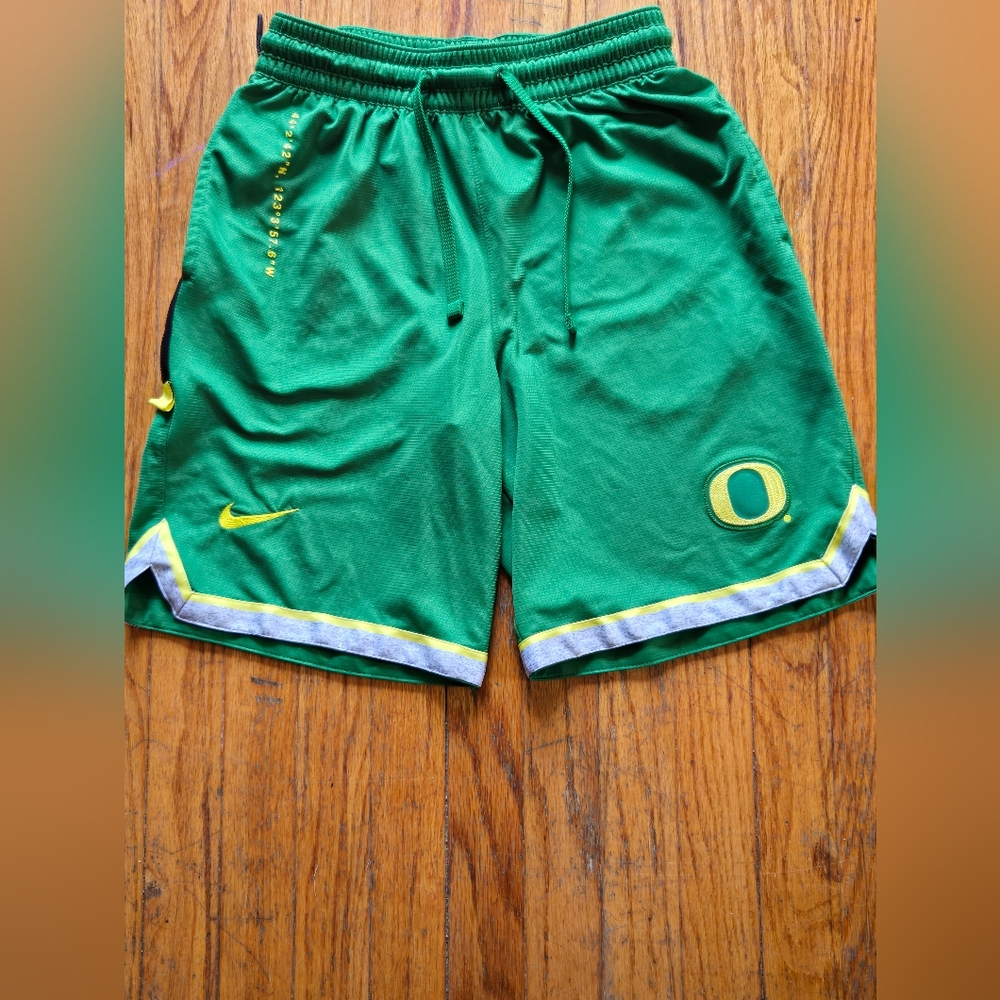 Nike‎ Green Dri-FIT Shorts with Yellow Accents